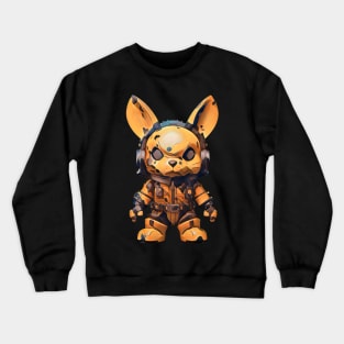 Yellow rabbit Crewneck Sweatshirt